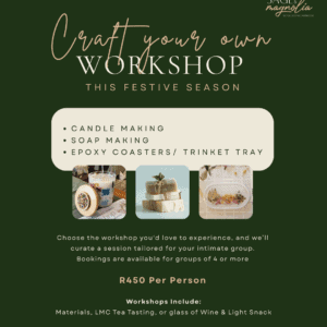 Select your own Workshop | Minimum of 4 per Workshop